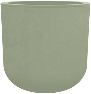 EDA Pflanzgefäß BASALT UP rund 385 mm mandelgrün