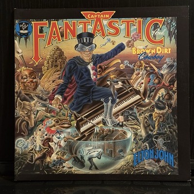 ELTON JOHN Captain Fantastic 2016 Mercury 180g Bob Ludwig Reissue w/Lyrics NM/EX
