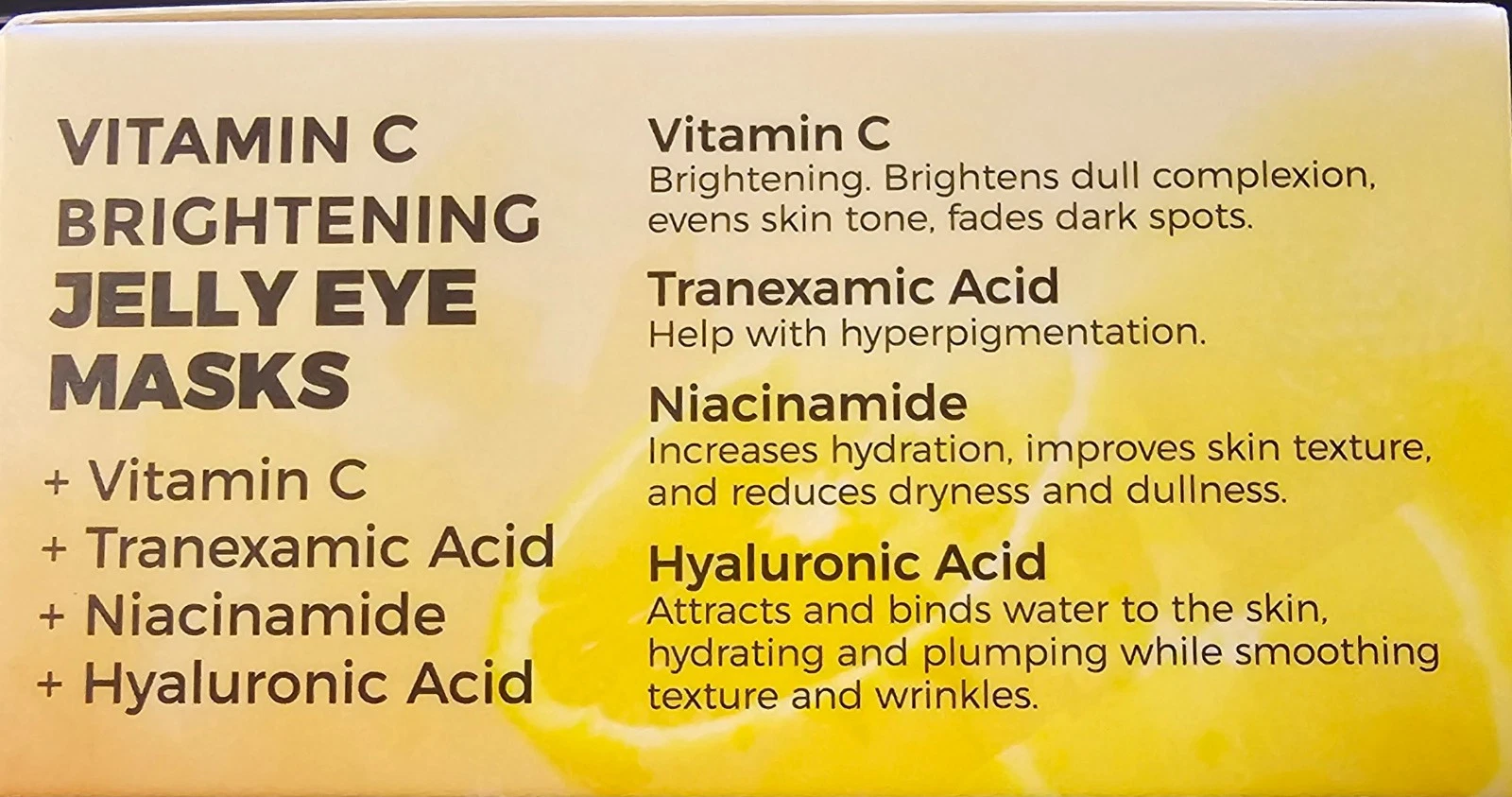 LA Splash Cosmetics 🌟 VITAMIN C BRIGHTENING Jelly EYE MASKS 🌟 80 pcs /40 pairs - Picture 6 of 8