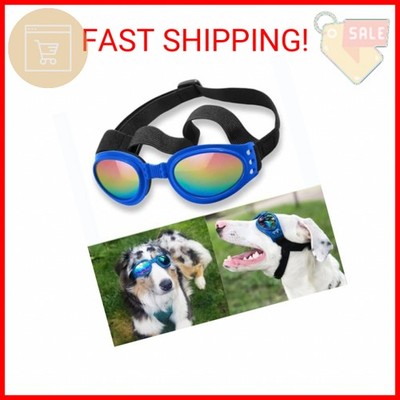 QUMY Dog Sunglasses Dog Goggles for Medium Large Breed Dogs, Wind Dust Fog Prote