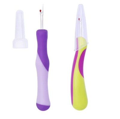 Duehut 2 PCS Sewing Seam Rippers Thread Removers Purple , green 