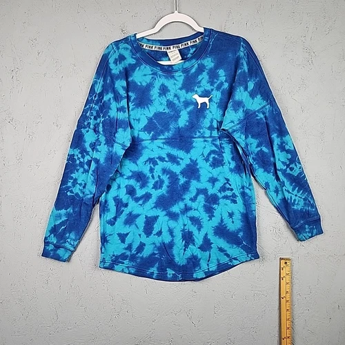 UNDERCOVER Felpa Victorias Secret rosa donna piccola blu tinta unita grafica logo maglione