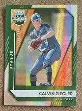 2021 Panini Elite Extra Edition - Calvin Ziegler #46 Status Green /499 (RC) Mets