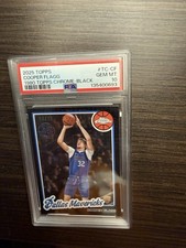 2025 1980 TOPPS CHROME NBA ROOKIE COOPER FLAGG BLACK REFRACTOR /10 PSA 10