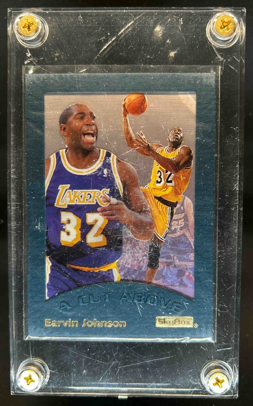 1995-96 Skybox E-XL Magic Johnson A Cut Above #6 Lakers