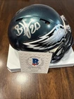 Brian Dawkins Autographed Philadelphia Eagles Speed Mini Helmet - Beckett W Holo