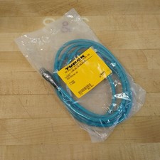 Turck RSCD RJ45 440-2M Network Hybrid Cable, 4 Pin Male To Ethernet, 2 Meters