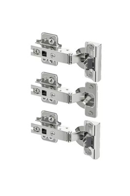 IKEA KOMPLEMENT Soft Closing Scharnier Kleiderschrank Scharnier Türscharnier Stahl 3er Pack