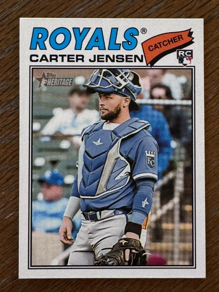 Carter Jensen 2026 Topps Heritage - RC Short Print Kansas City Royals #199