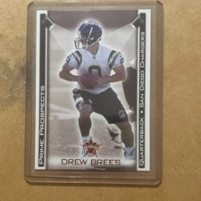 Pacific Vanguard Prime Prospects Bronze Rookie Drew Brees #28 Chargers NFL Card. rookie card picture