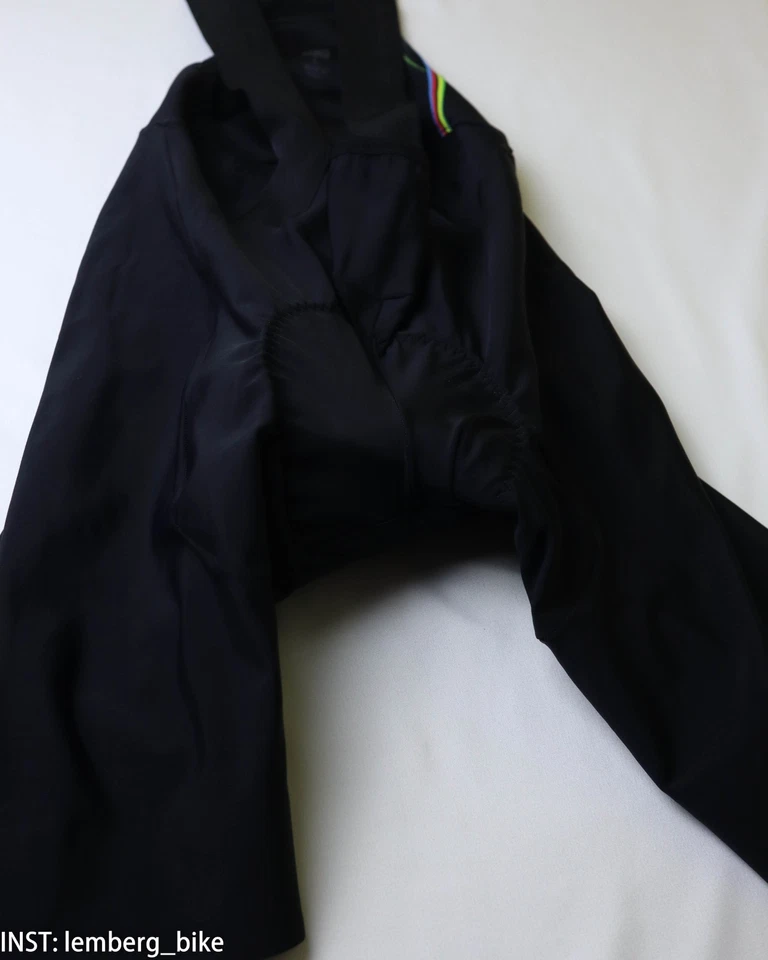 Santini uci champion cycling bib shorts (L) #488 - Image 3 of 4