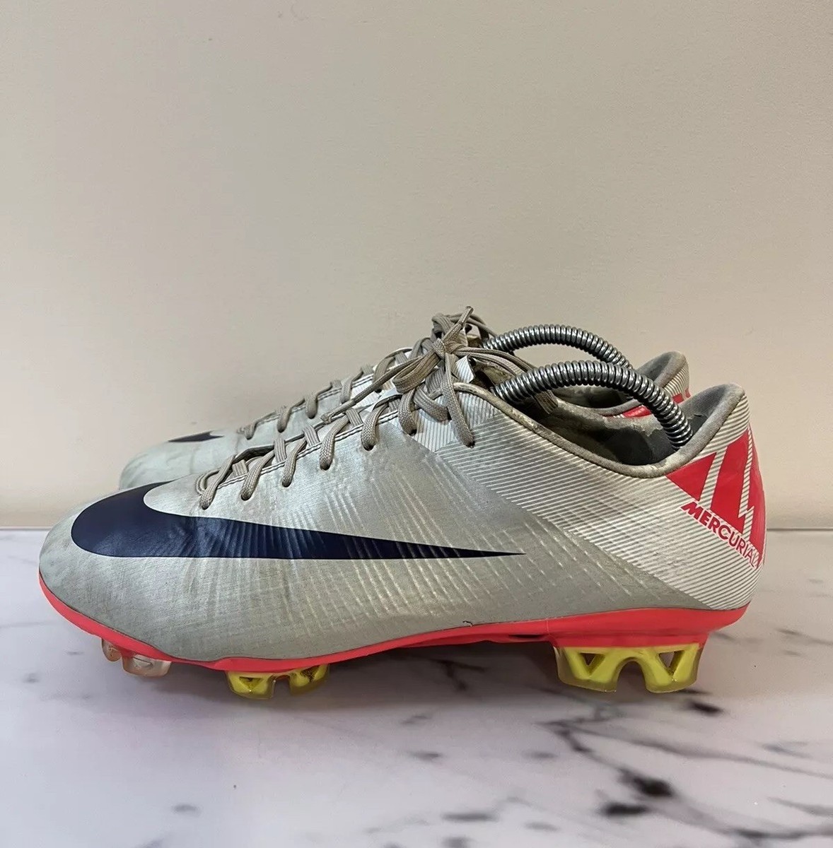 Nike Mercurial Superfly II FG Gray Football Soccer Cleats US8 UK7