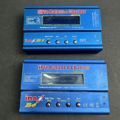 80W Fast Digital Balance Charger for iMAX B6 AC LCD RC LiPo LiFe NiCD 2 Pack