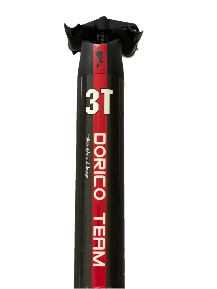 Tija de sillín de fibra de carbono 3T Dorico Team 31,6 x 350 mm Foto 2 de 4