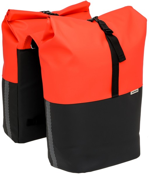 Doppelpacktasche New Looxs Nyborg 34 Liter - 30 X 17 X 37Cm (X2) - Rot/Schwarz-image