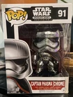 Funko POP! Star Wars: Captain Phasma #91 Chrome Smugglers Bounty W/Protector