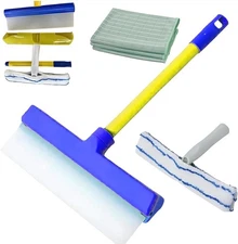 Recyclable Glass Cleaning Tools with Silicone Squeegee for Windows &