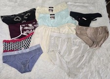 VS PINK Mixed Brands Panties Bundle Lot of 12 VTG Y2K Size Large