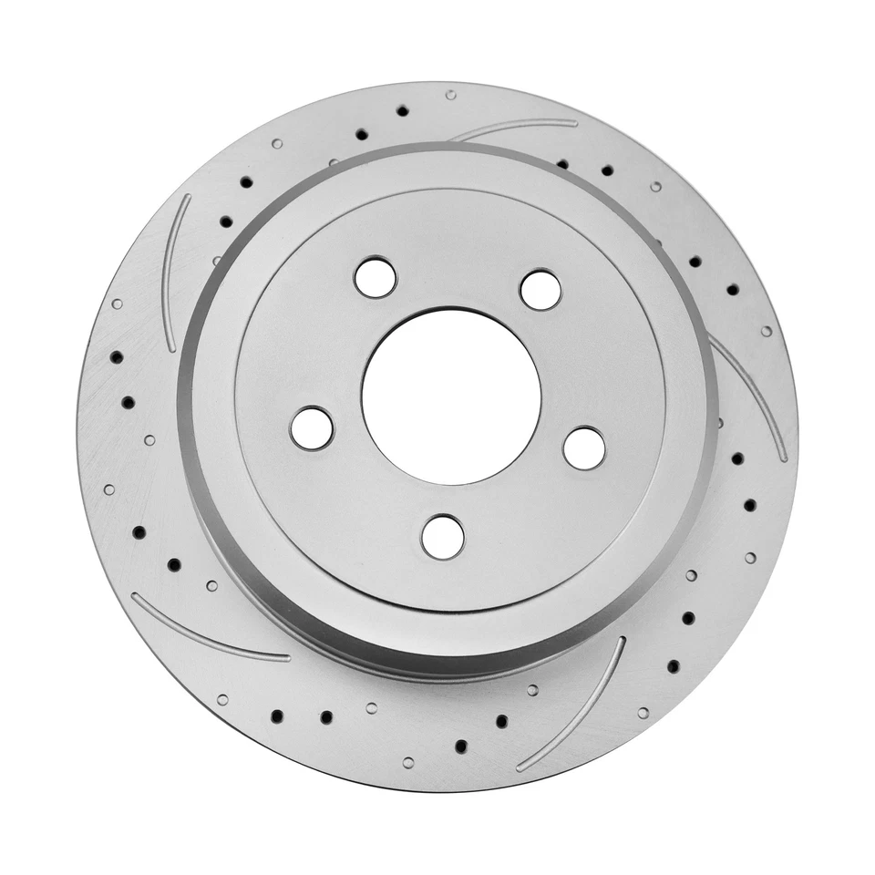 8pc 11.89" Front 12.44" Rear Rotors Brake Pads Kit for Dodge Nitro Jeep Liberty Foto 4 de 4