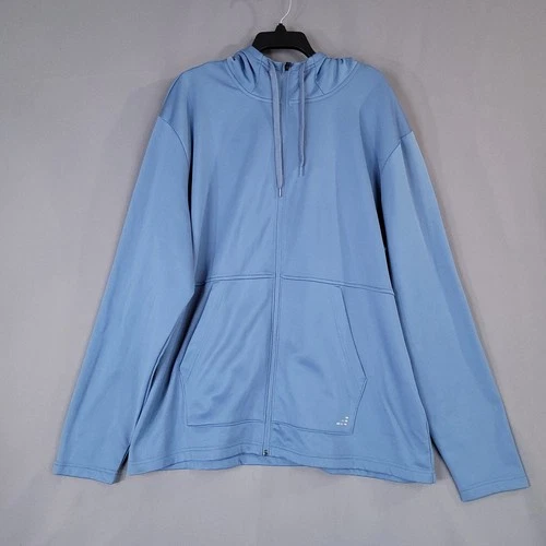 BCG Jacket Men's Blue 2XL Full Zip Hooded Performance Fleece - product listing photo