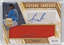 2019 Panini Elite Extra Edition Gold 6/49 Sixto Sanchez #FTS-SS Auto 0s3