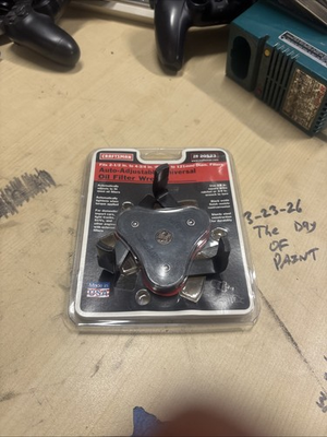#ad Craftsman Tools Auto Adjustable Universal Oil Filter Wrench 028 20523 Made USA $45.00