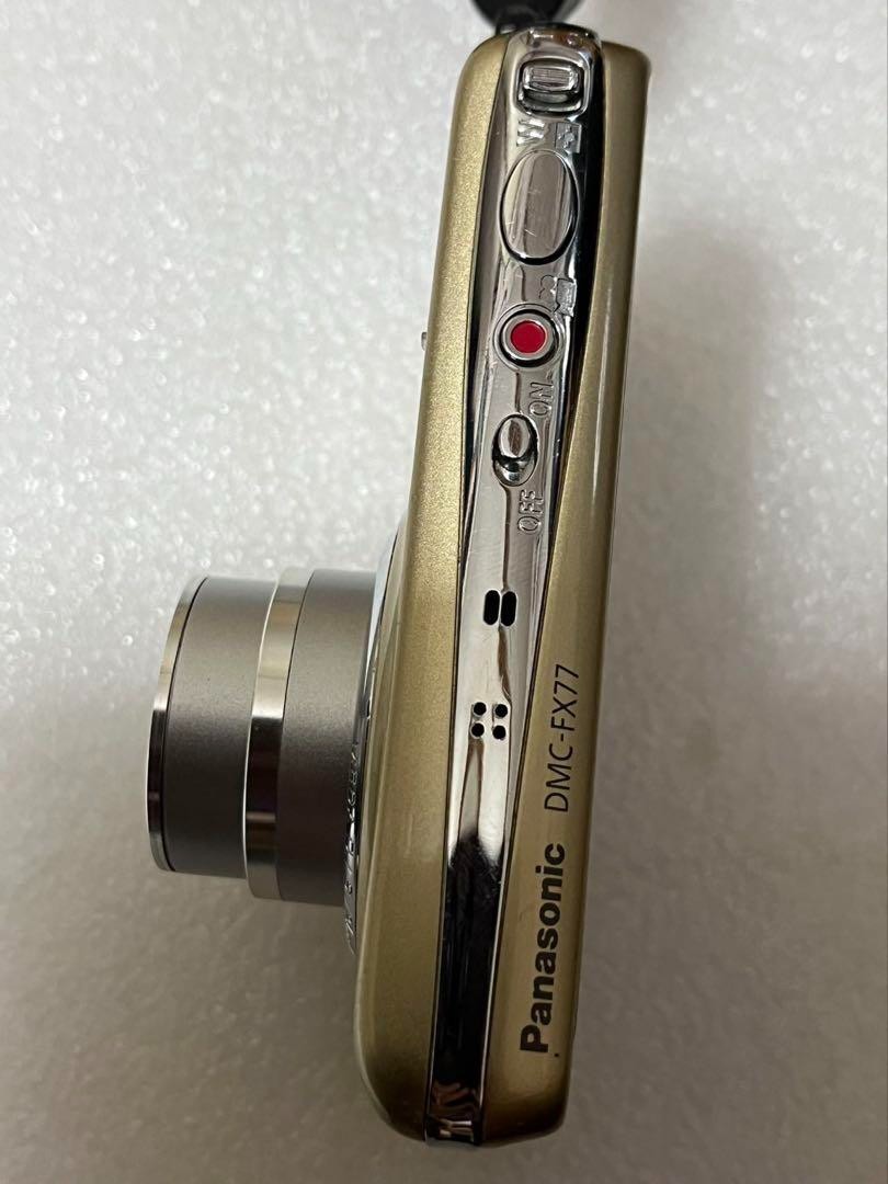 Panasonic DMC-FX77 ゴールド Panasonic LUMIX DMC-FX77 Compact Digital Camera Gold Used