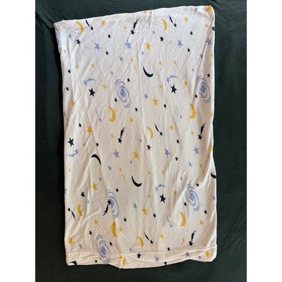 Linens N Things Celestial Moon Stars Galaxy Jersey Knit Cotton Pillowcase White