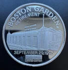 RARE - #131 Boston Garden "Retirement" & Fleet Center "Opening Day" Silver Round