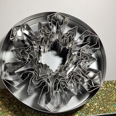 Ateco 5-Piece Stainless Steel Snowflake Cutter Set Cookies Biscuit Fondant Cake