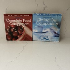 RARE Weight Watchers Points 2009 WW COMPLETE FOOD DINING OUT Companion Book Set