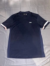 Rapha Technical Shirt Mens Medium Navy Short Sleeve Cycling Running Tee Shirt