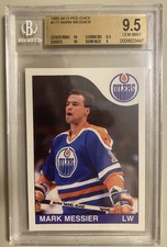 1985-86 OPC O-PEE-CHEE MARK MESSIER #177 BGS 9.5 W 2 X 10'S EDMONTON OILERS