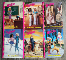 Barbie  Friends Book Club 6pc Lot Grolier Hardcover Book 1998 Vintage Mattel