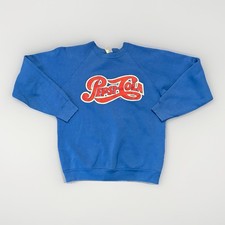 Vintage 90s Pepsi Cola Crewneck Sweatshirt Large Fruit Of The Loom Tag
