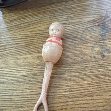 Made in USA Plastic Baby Rattle Vintage 4.5”