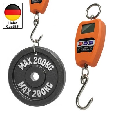 Profi Hängewaage Digital 200Kg LCD Zugwaage Wildwaage Industriewaage Waage DHL