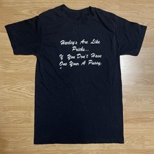 Vintage 1980  s Harley Davidson Harley Prick Funny Saying T Shirt Sz Medium