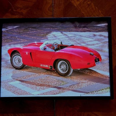 Alfa Romeo Classic Car Framed Prints Set - Red & White, Interior & Exterior