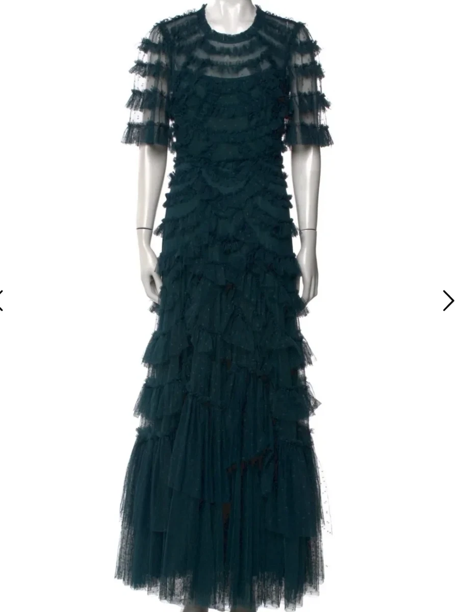 green emerald velvet dress Aurora Gown – Green main image 0