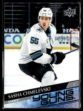 2020-21 Upper Deck Young Guns Sasha Chmelevski Rookie San Jose Sharks #718