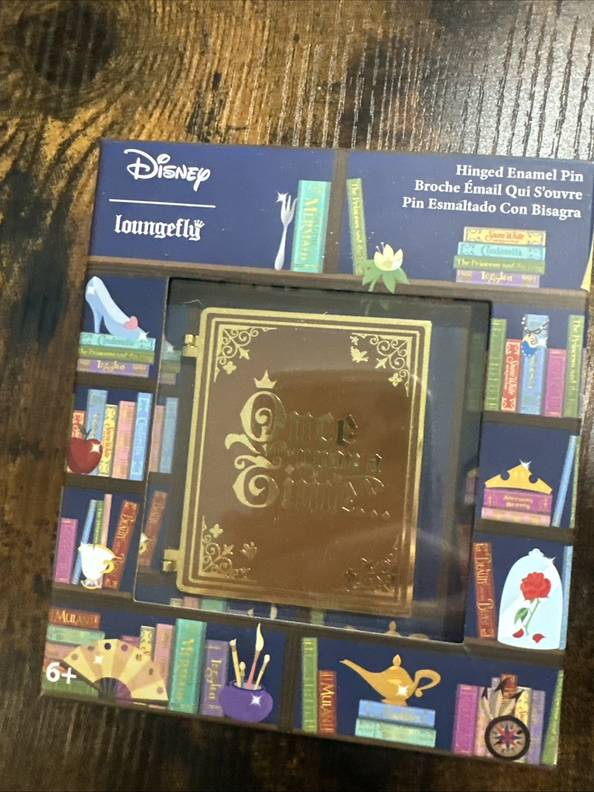 Disney Loungefly Once Upon A Time Hinged Book Pin LE 1000 Princess Pin