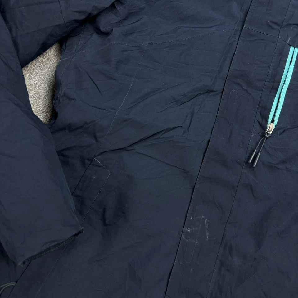 North Face Jacket Womens Medium Blue 3-In-1 Dryvent Lined Hood Rain Coat Lady* - Image 4 of 4