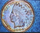 1906 indian head penny cent 4 Diamonds UNC Naturally Toned
