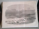 1861 Harper's Weekly Civil War Cavalry Artillery Review Original Newspaper Page