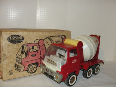 vintage tonka cement mixer truck