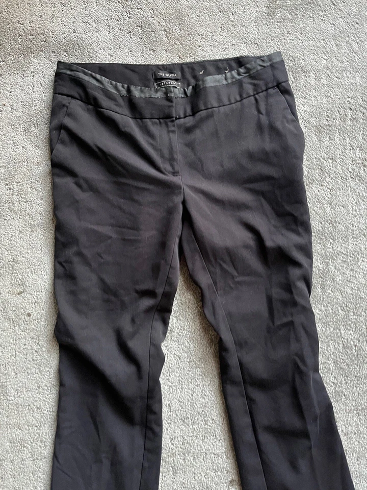 Calça Metaphor The Olivia Feminina 4 Preta Cintura Média Mais Fina Bootcut Bolso de Barra - Imagem 2 de 4