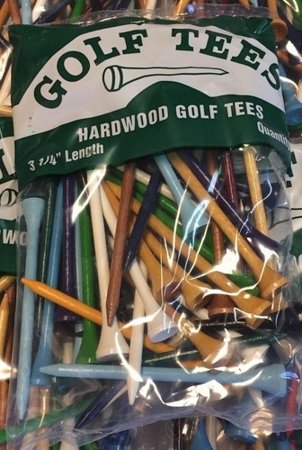 200 camisetas de golf profesionales de madera dura - 2 3/4" o 3 1/4" - Elige tamaño y color - Imagen 6 de 14