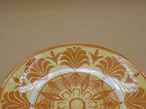 Vintage Dessert Plate Royal Ironstone USA MCM Boho Yellow Orange 7" - Picture 2 of 3