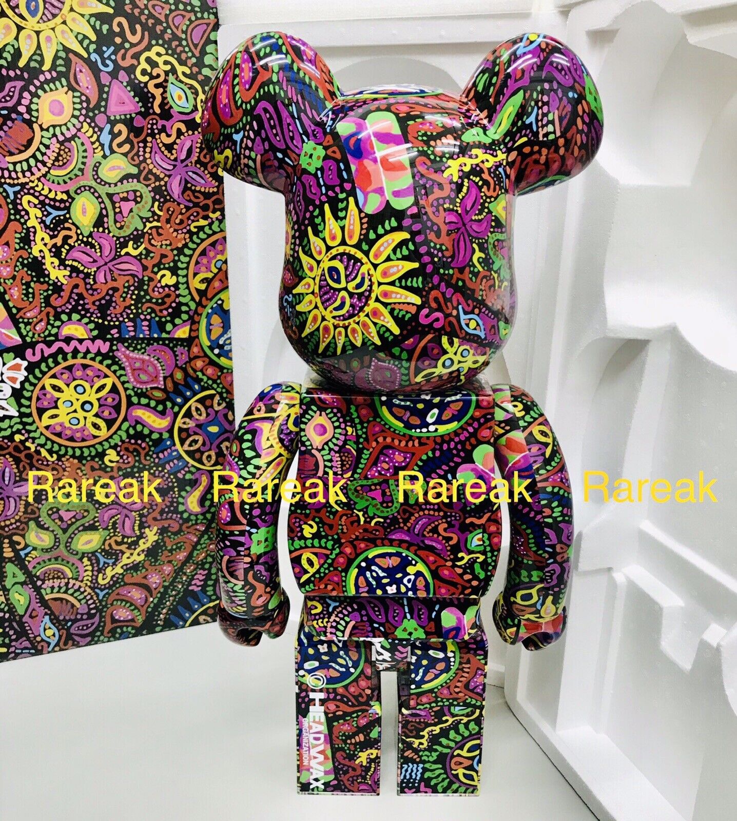 BE@RBRICK Psychedelic Paisley 1000％